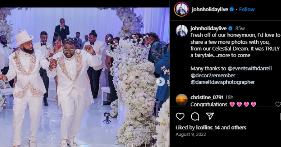 After being on The Voice Team Legend, John Holiday and Rio Souma celebrate their honeymoon. - Instagram