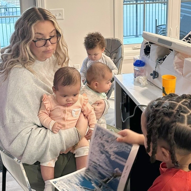 Kailyn Lowry and her children from Instagram