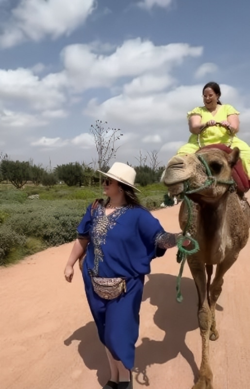 MBFFL Star Whitney Way Thore Rides A Camel - Instagram