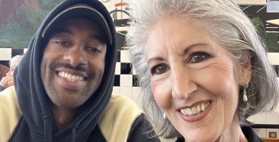 A photo of a Black man and his mother, a white woman.