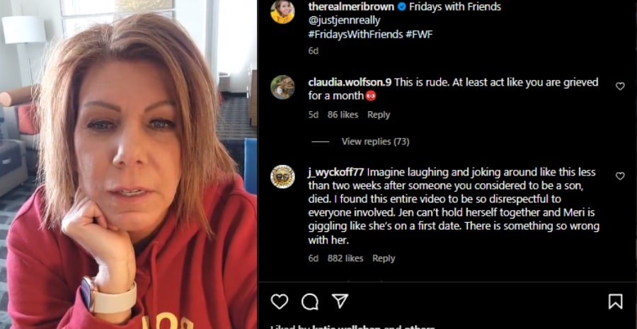 Meri Brown gets hate for continuing with Friday With Friends. - Instagram