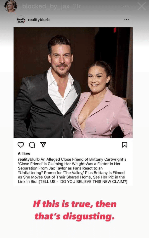 Jax Taylor Accusations On Instagram