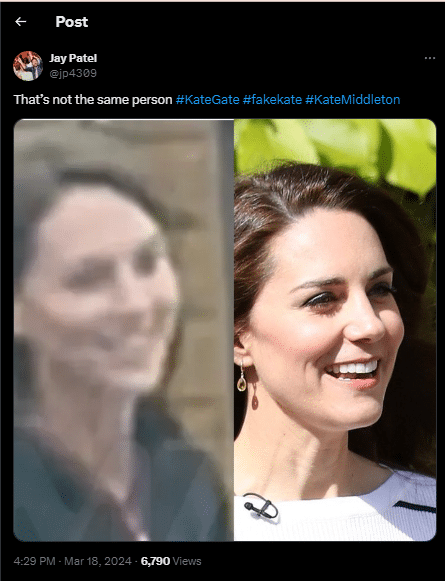 Many fans of the royal family are skeptical of the video. - Twitter/X