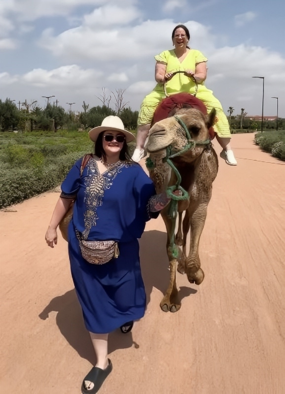 Whitney Way Thore Rides A Camel In Morocco - Instagram