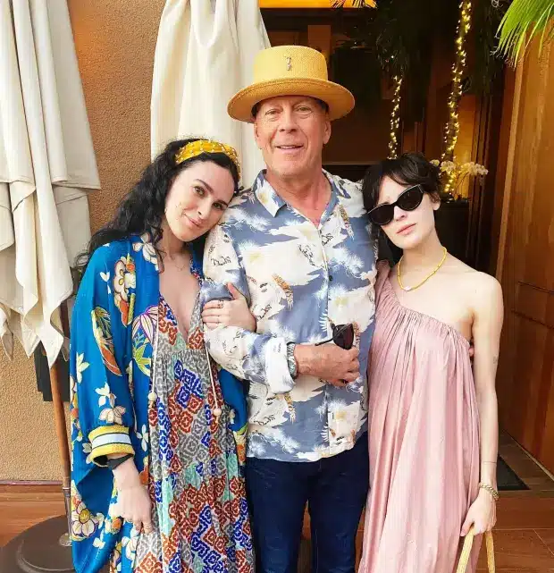 Rumer shares a photo with her dad and sister. - Instagram