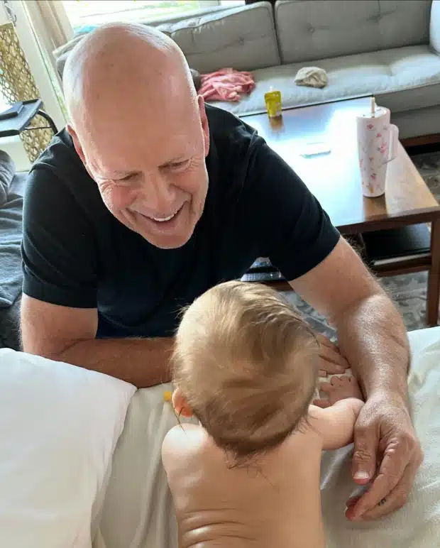 Demi Moore shares Bruce Willis playing with their granddaughter. - Instagram