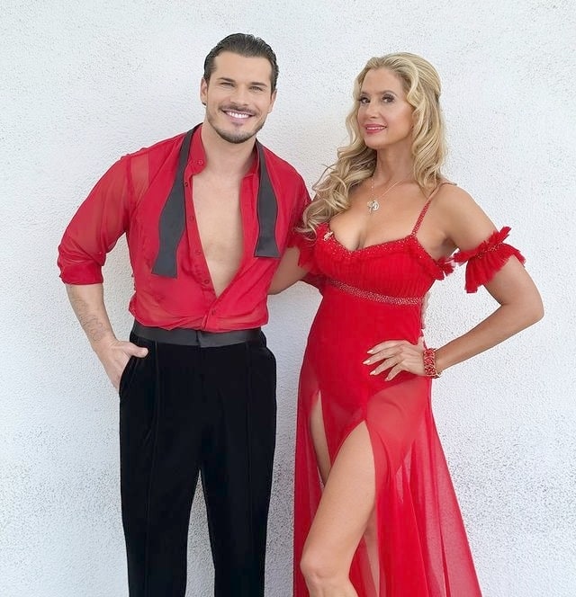 Gleb Savchenko and Mira Sorvino from Instagram
