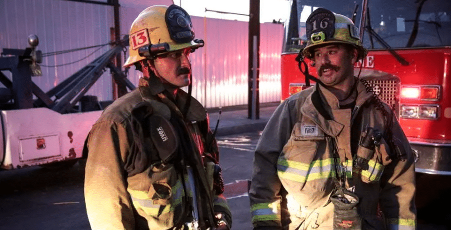 LACoFD Station 16 first responders on scene in 'LA Fire & Rescue | Courtesy of NBC 