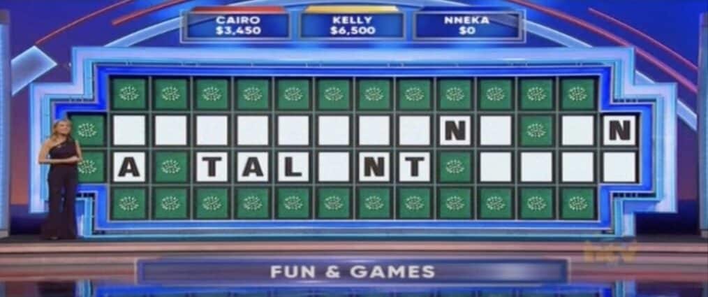 Pat Sajak compliments Cairo Hunter on solving several impressive puzzles. - Wheel Of Fortune