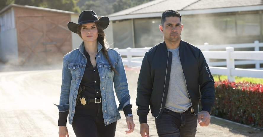 NCIS Pictured (L-R): Katrina Law as Jessica Knight and Wilmer Valderrama as Nicholas “Nick” Torres. Photo: Sonja Flemming/CBS ©2024 CBS Broadcasting, Inc. All Rights Reserved.
