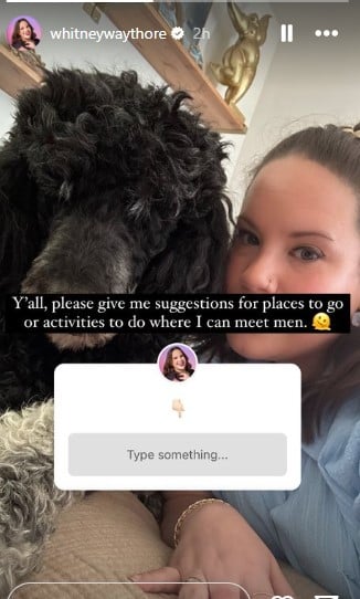 Whitney Way Thore asks fans for help finding a man. - Instagram