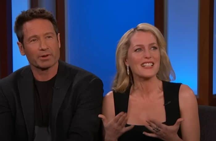 Gillian Anderson and David Duchovny - YouTube/Jimmy Kimmel Live