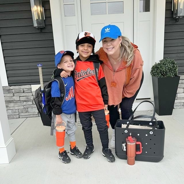 Kailyn Lowry and two of her kids from Instagram