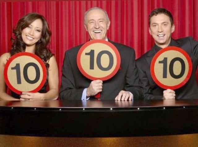Carrie Ann Inaba, Len Goodman, and Bruno Tonioli from Carrie Ann's Instagram