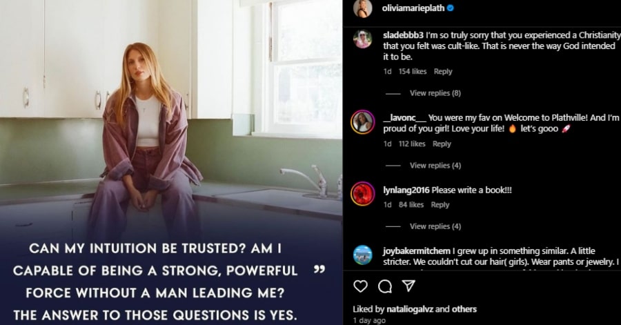 Olivia Plath talks about deconstruction with Teen Vogue. - Instagram