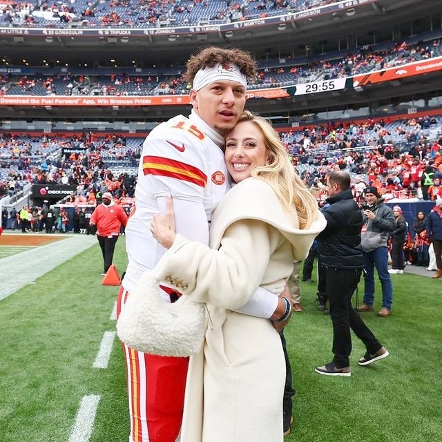 Patrick Mahomes and Brittany Mahomes from her Instagram page