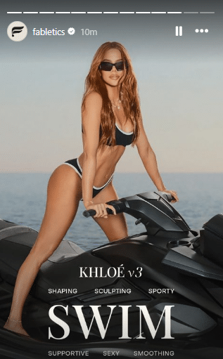 Khloe Kardashian shows off her rock hard abs in her newest bikini wear. - Instagram