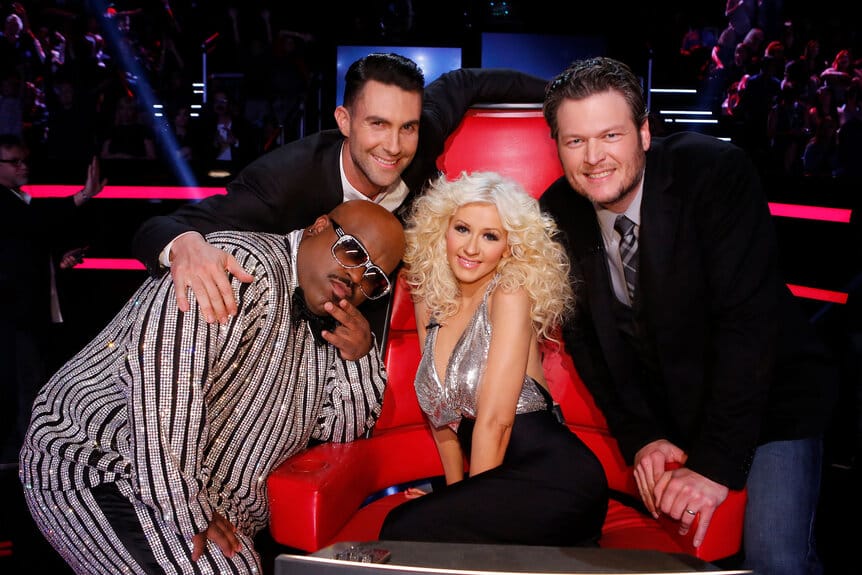 CeeLo Green, Adam Levine, Christina Aguilera, and Blake Shelton - NBC