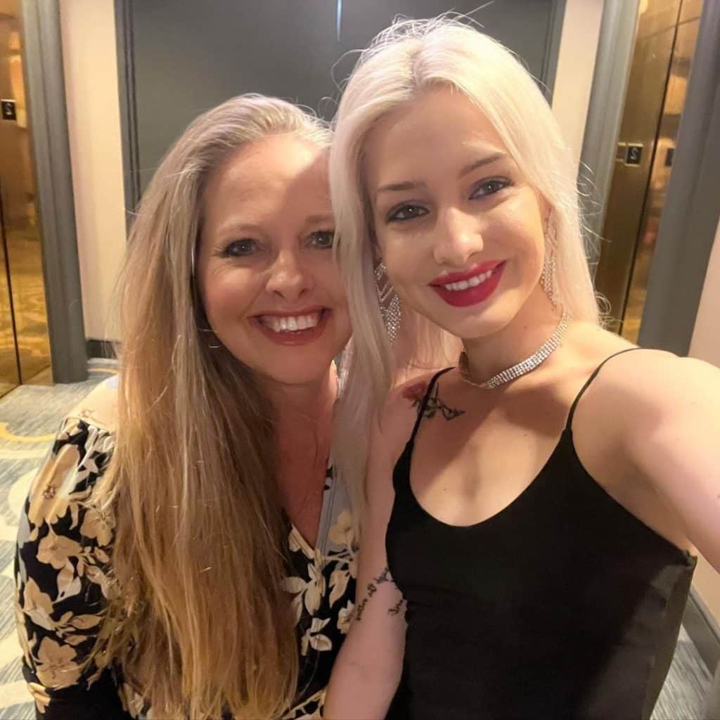 She and her mom, Kim Plath are finding ways to connect and respect one another's differences. - Instagram
