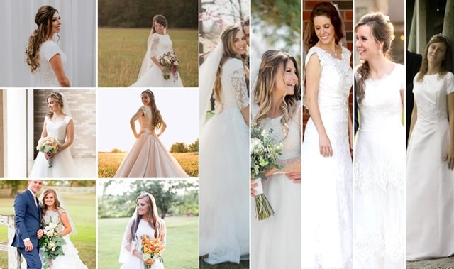 Duggar Family Wedding Gowns, Sourced From Reddit