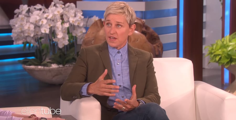 Ellen DeGeneres on her talk show / YouTube