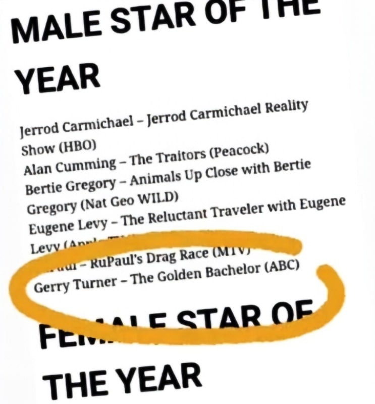 Gerry Turner Nominated As Male Star Of The Year - Instagram (1)