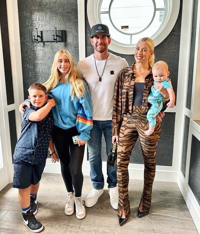 Tarek El Moussa, Heather Rae Young, Taylor El Moussa, Brayden El Moussa, and Tristan El Moussa from Instagram