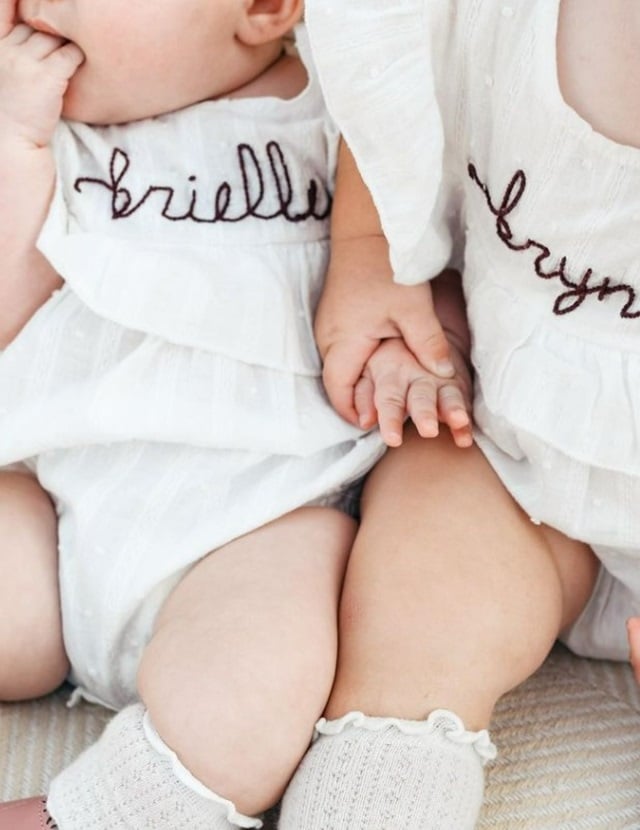 Hannah Duggar's Kids Brynley & Brielle Sourced From @hannah.duggar Instagram