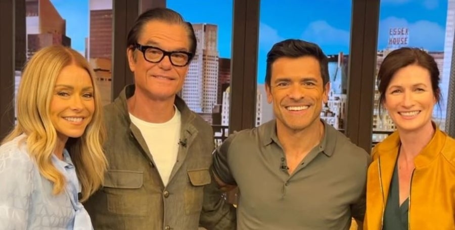 Kelly Ripa, Harry Hamlin, Mark Consuelos, Renee Guilbault - Live Kelly Instagram