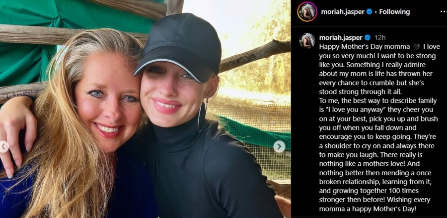 Moriah Plath discusses her relationship with Kim. - Welcome To Plathville - Instagram