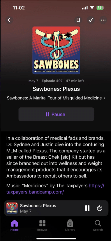 Sawbones: A Marital Tour of Misguided Medicine reviews Plexus. - Reddit