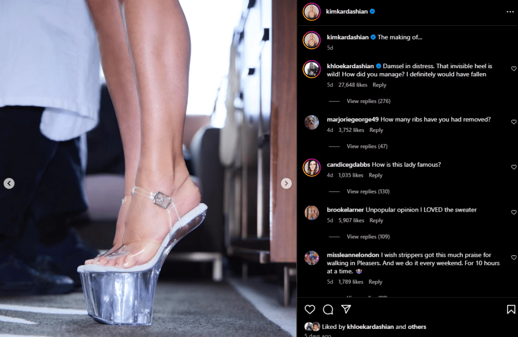 Fans see that her shoes for the Met Gala look painful. - Instagram