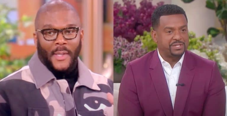 Tyler Perry from 'The View' and Alfonso Ribeiro from 'The Jennifer Hudson Show' both sourced from YouTube