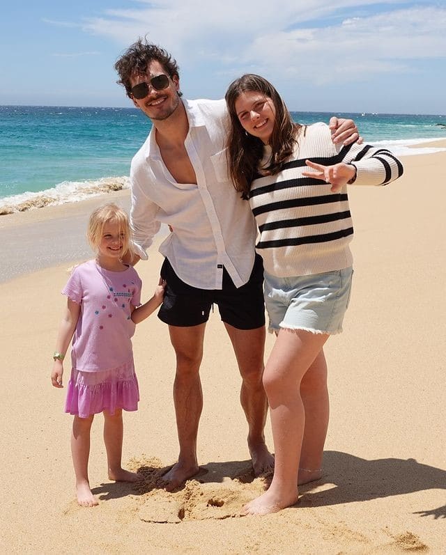 Gleb Savchenko and his two daughters, Olivia and Zlata, from Instagram