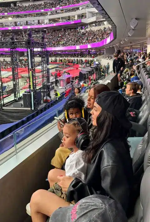 Kylie Jenner and Aire join friends for Monster Jam. - Instagram