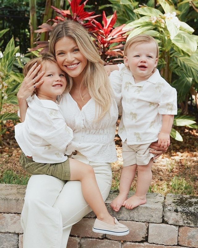 Witney Carson with her sons Leo and Jet McAllister, from Instagram