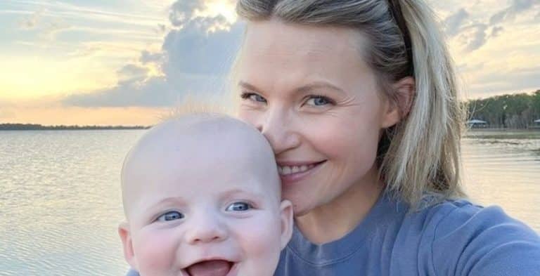 Witney Carson and her son Jet McAllister from Instagram