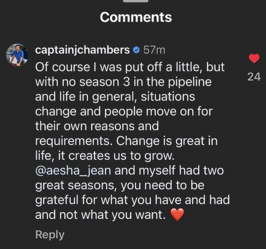 Below Deck Down Under Jason Chambers Hints No Season 3 Via Reddit