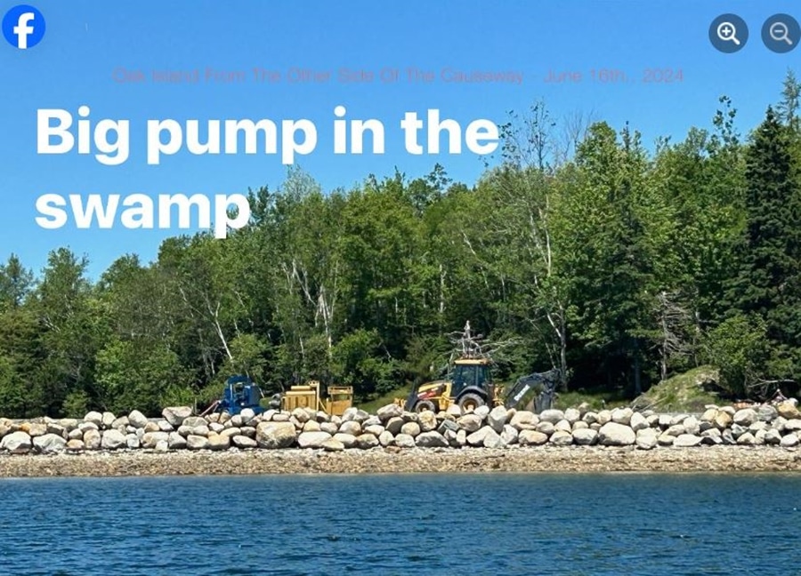 Big Pump - Credit Oak Island From The Other Side of The Causeway