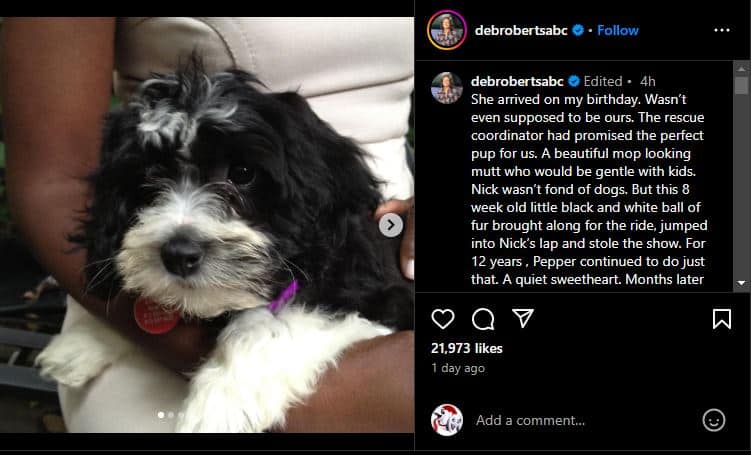 Deborah post about Pepper