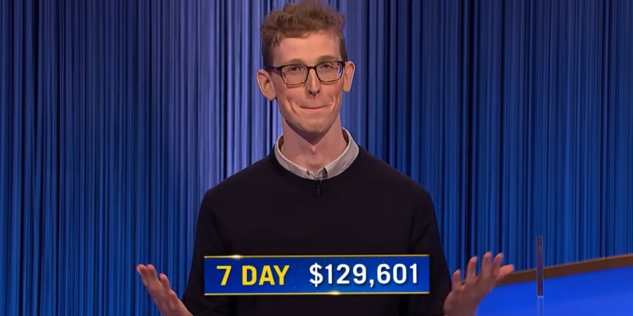 Drew Basile is a seven day winner. - Jeopardy!