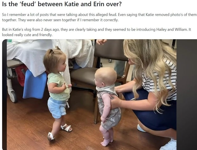 Erin Bates From Bringing Up Bates, Sourced From Travis and Katie YouTube