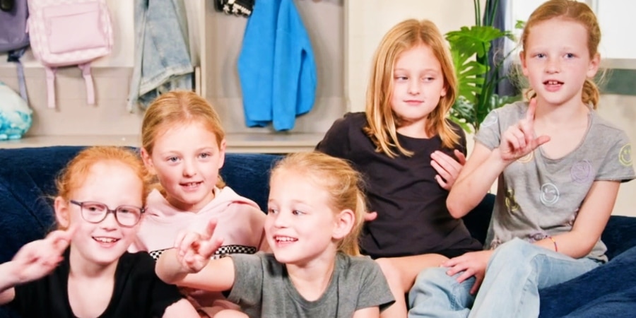 Hazel, Olivia, Riley, Ava, and Parker Busby - OutDaughtered
