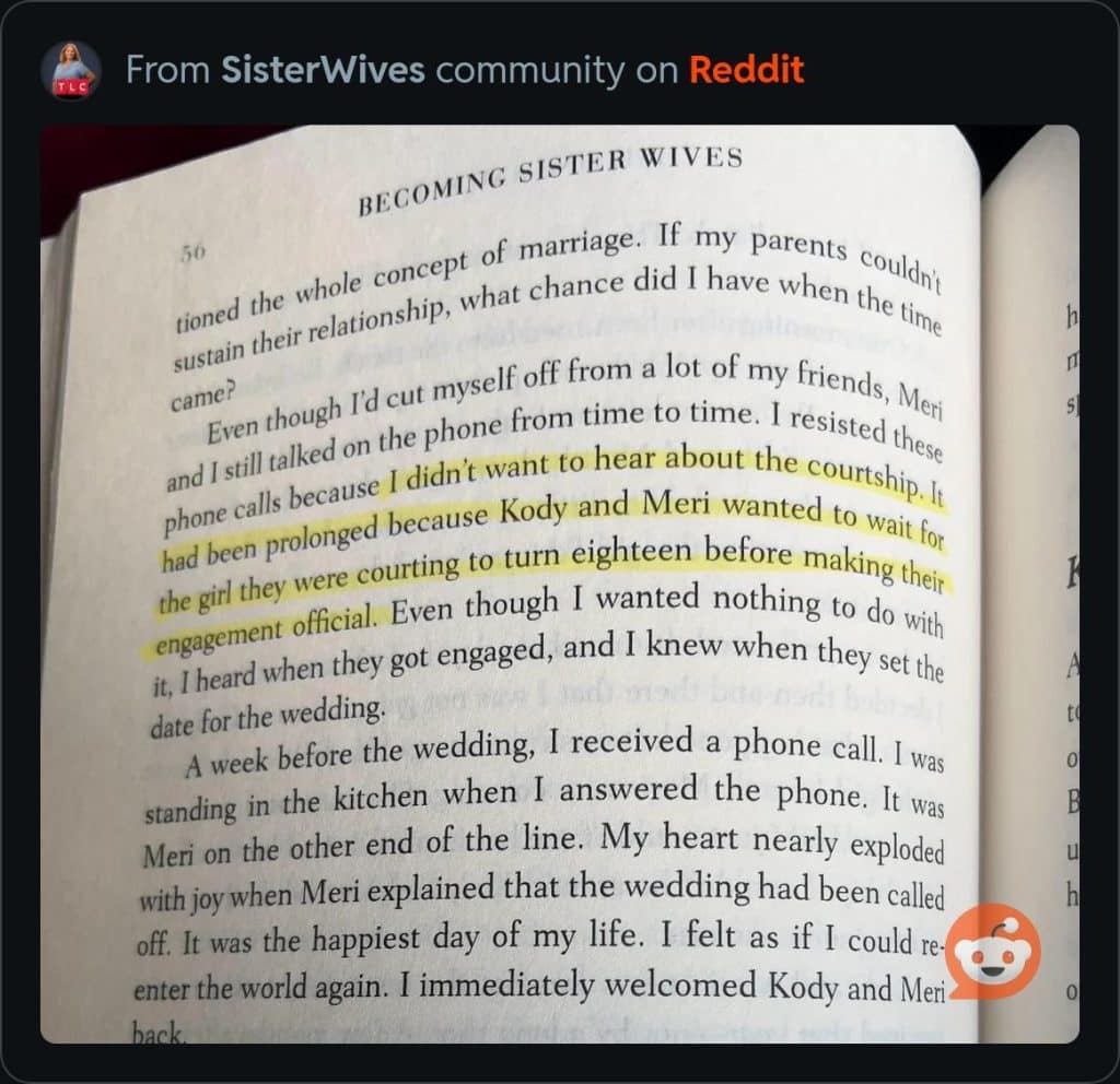 Sister Wives Book-Reddit