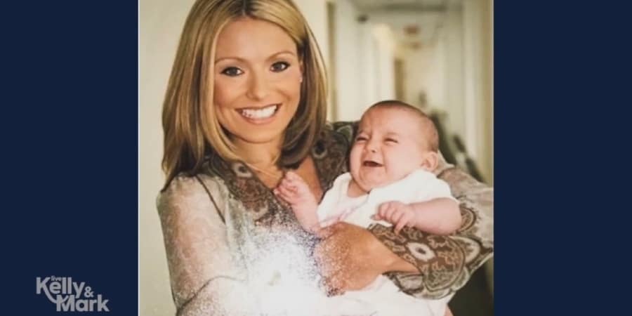 Kelly Ripa with baby Enzo on All My Children. - Live 