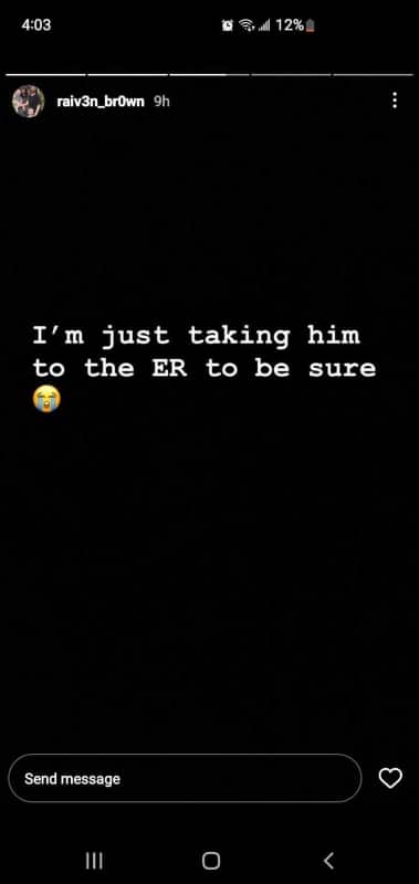 River Goes To The ER - Instagram