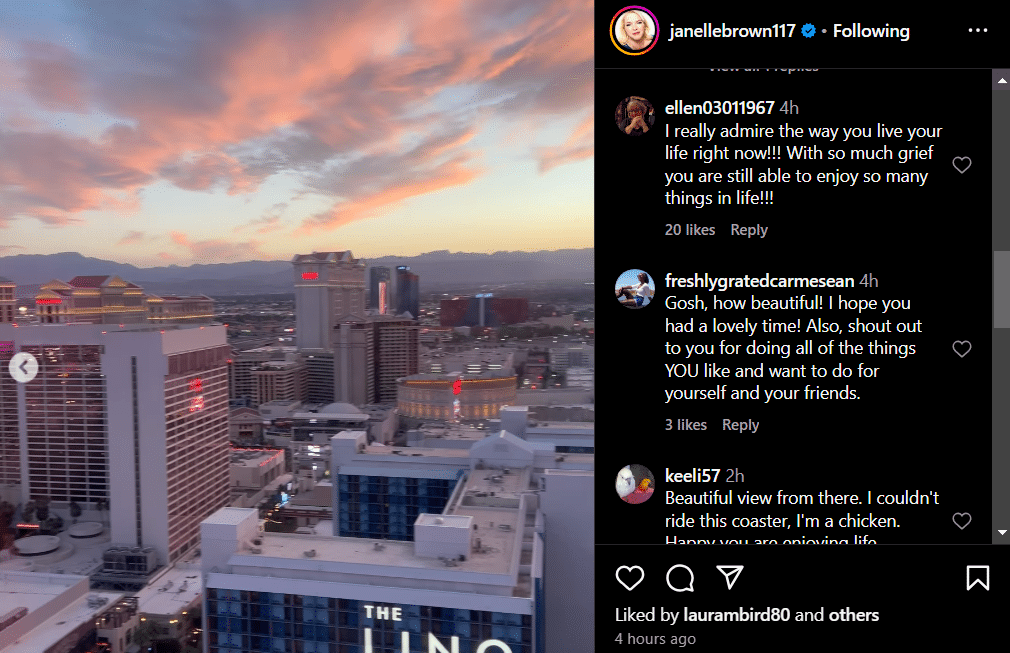 The beautiful sky in Vegas. - Instagram