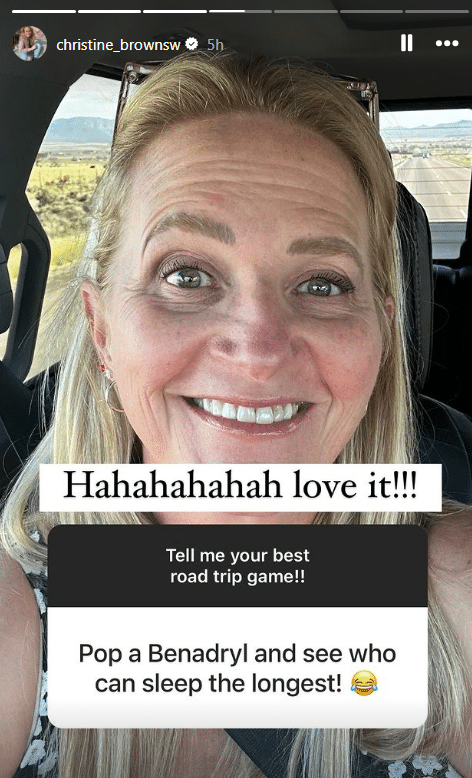 Fans give her suggestions for road trip time passers. - Instagram