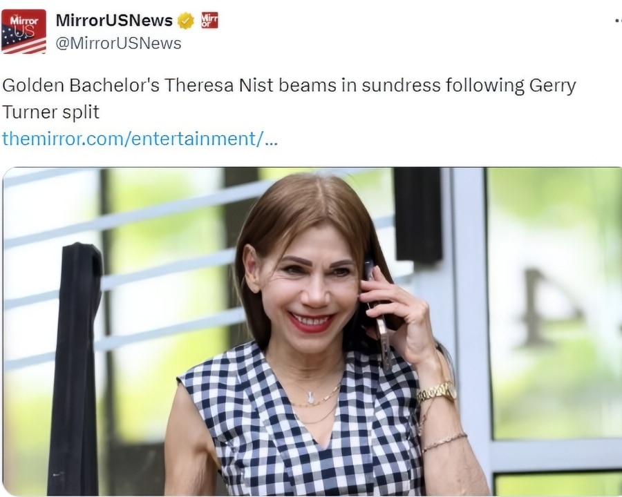 Theresa Nist in summer dress - Mirrorusnews - Twitter X