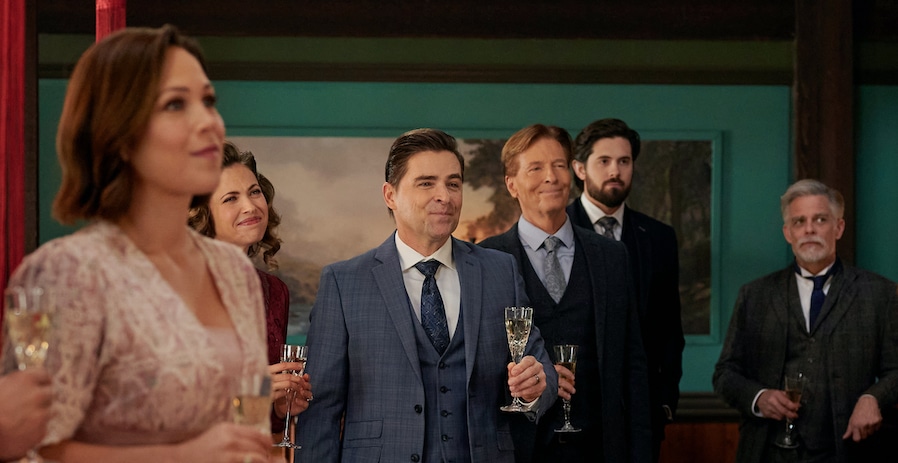 WCTH Photo: Erin Krakow, PAscale Hutton, Kavan Smith, Jack Wagner, Chris McNally, Martin Cummins Credit: ©2024 Hallmark Media/Photographer: Kailey Schwerman